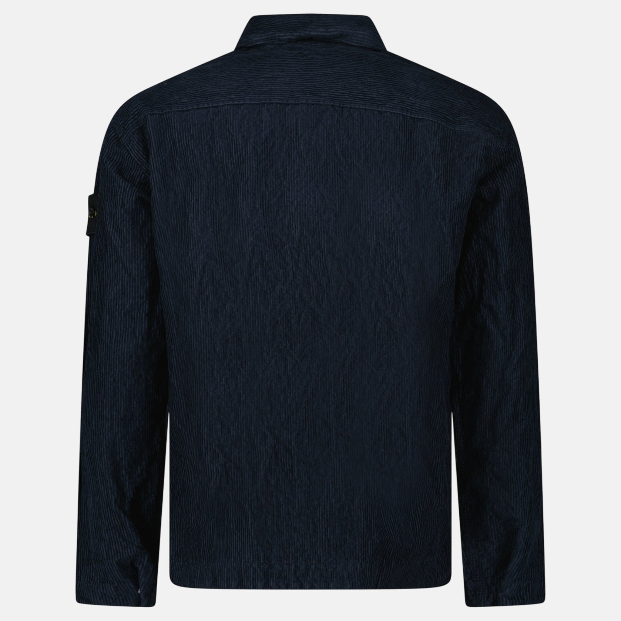 Stone Island Corduroy 500 TC Overshirt Navy Blue – A2 | Studio DOS by Designer Outlet Sales