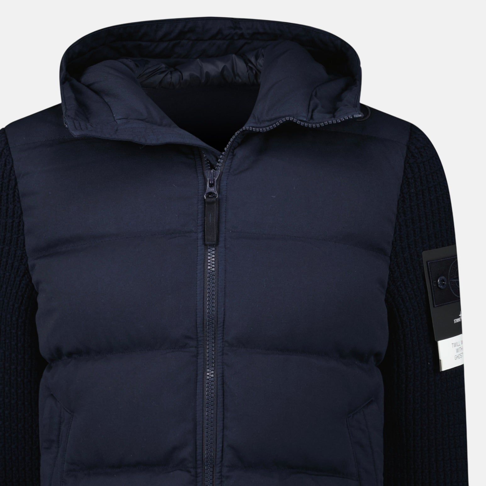 Stone Island Ghost Series Padded Twill - Wool Jacket Navy – Rail 4 U | Studio DOS by Designer Outlet Sales
