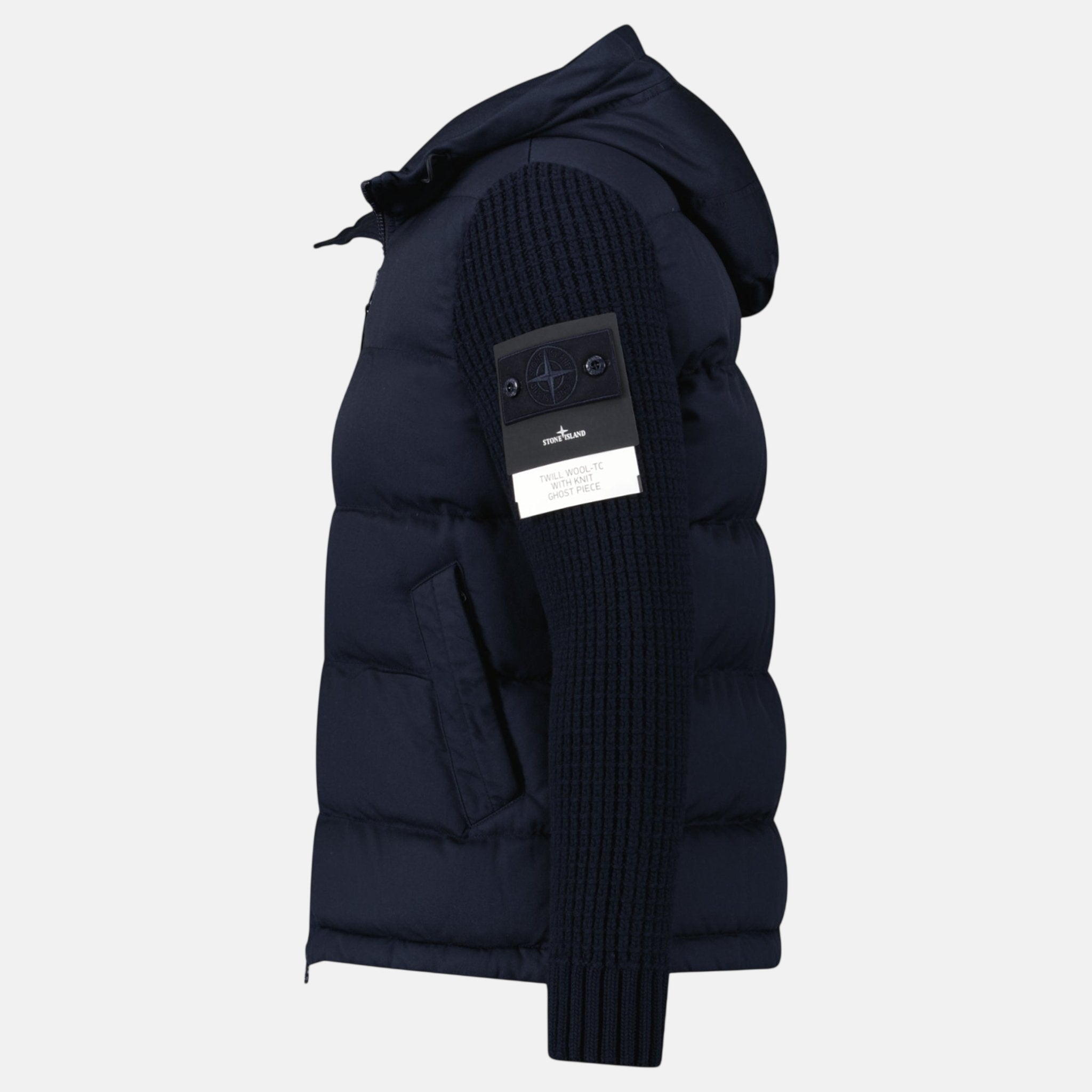Stone Island Ghost Series Padded Twill - Wool Jacket Navy – Rail 4 U | Studio DOS by Designer Outlet Sales