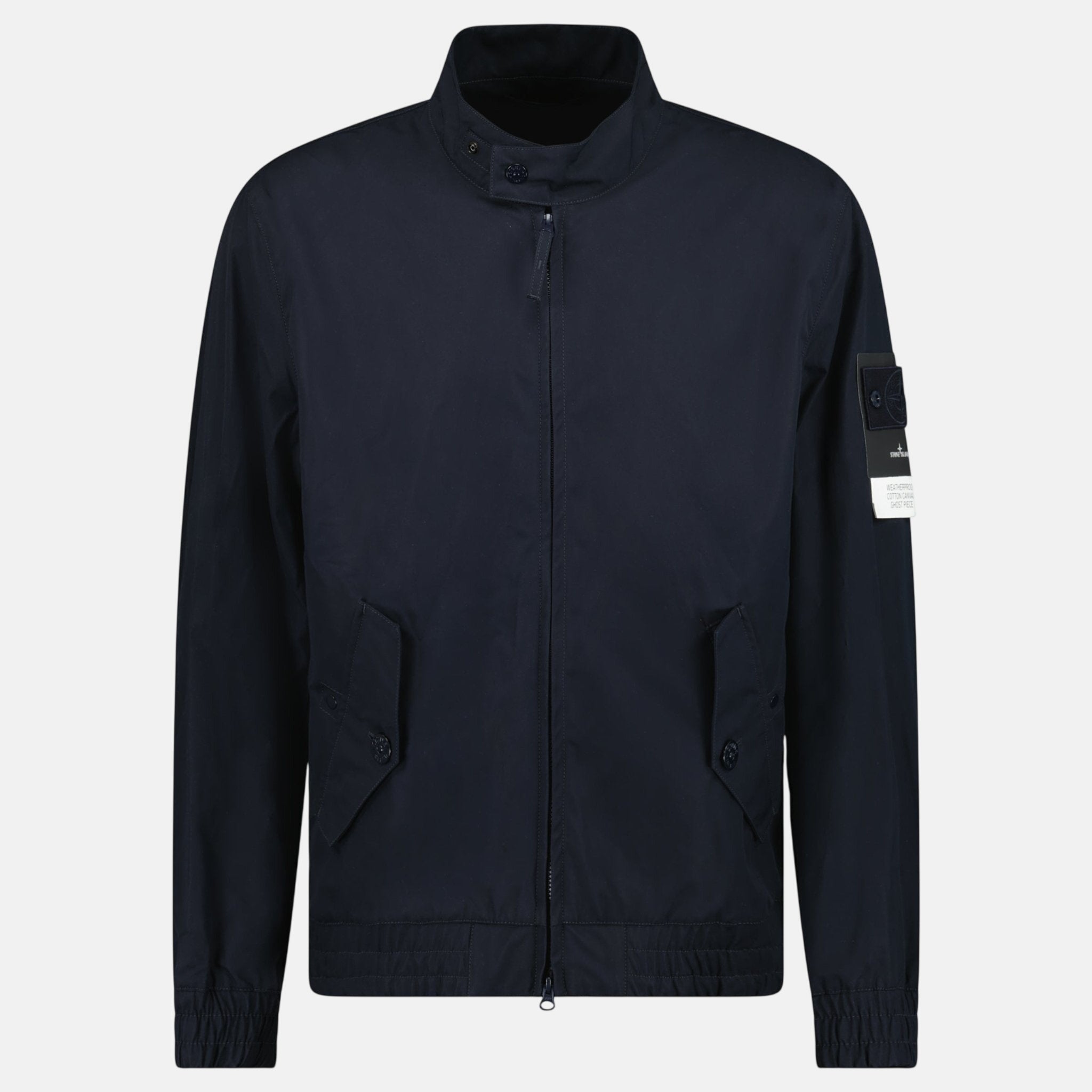 Stone Island Ghost Series Weatherproof Cotton Canvas Jacket Navy – B4 | Studio DOS by Designer Outlet Sales