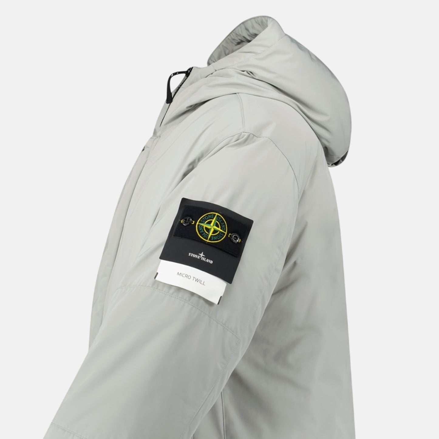 Stone Island Micro Twill Hooded Long Parka Pearl Grey – Rail 5 U | Studio DOS by Designer Outlet Sales