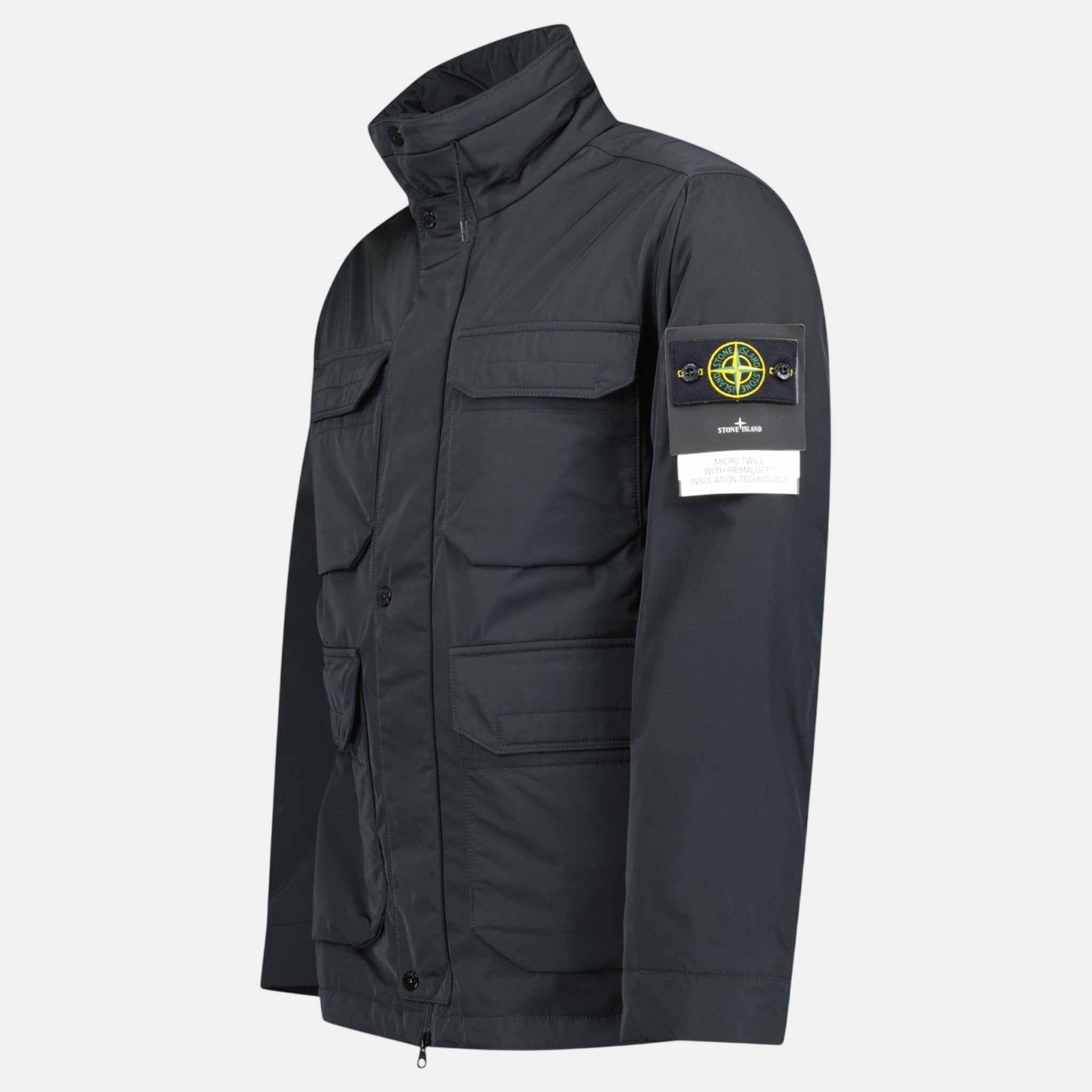 Stone Island Micro - Twill Primaloft Field Jacket Black – Rail 5 U | Studio DOS by Designer Outlet Sales
