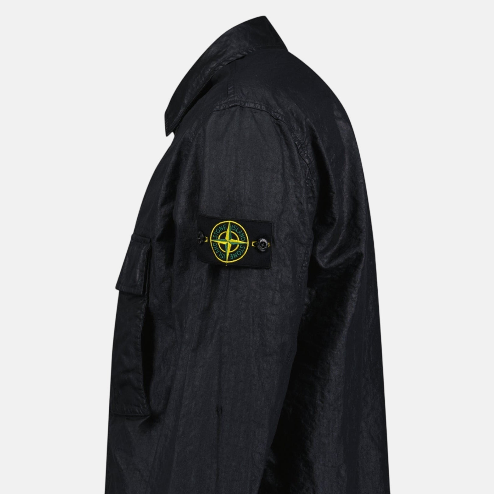 Stone Island Organic - Look Nylon Panama - TC Overshirt Black – RAIL 6 L | Studio DOS by Designer Outlet Sales