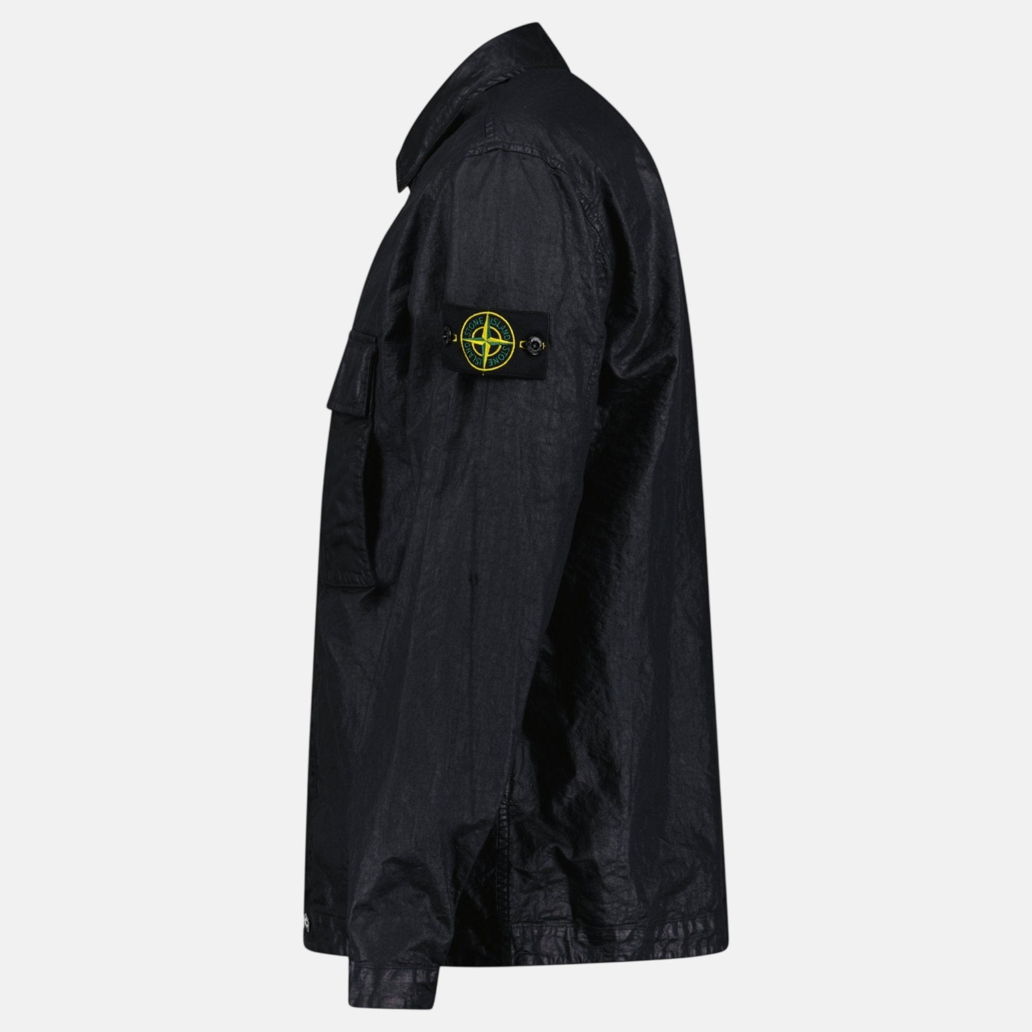 Stone Island Organic - Look Nylon Panama - TC Overshirt Black – RAIL 6 L | Studio DOS by Designer Outlet Sales