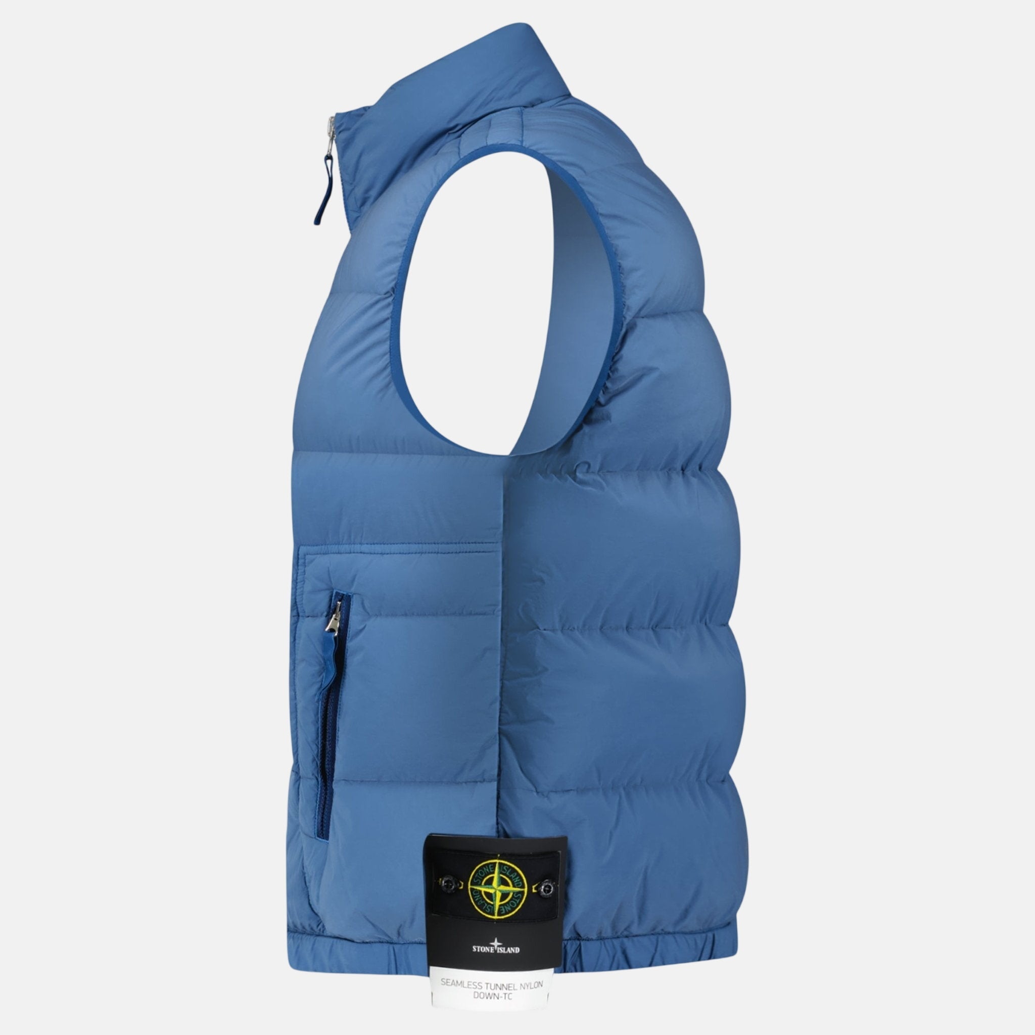 Stone Island Puffer Seamless Tunnel Nylon Gilet Blue – sku-57167479538045 | Studio DOS by Designer Outlet Sales