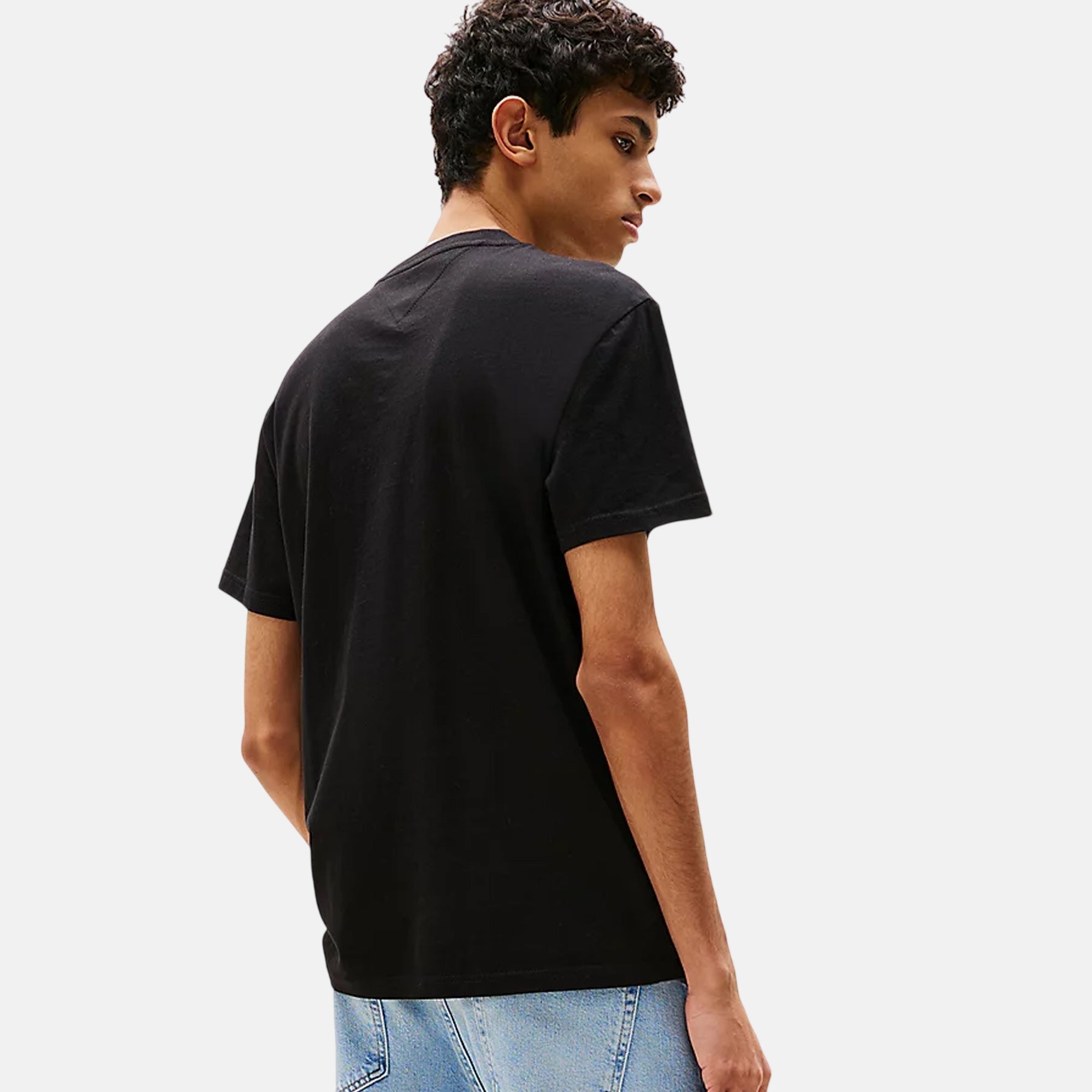Tommy Jeans Mens Graphic Print Signature Logo T-Shirt Black – SPR237-S | Studio DOS by Designer Outlet Sales