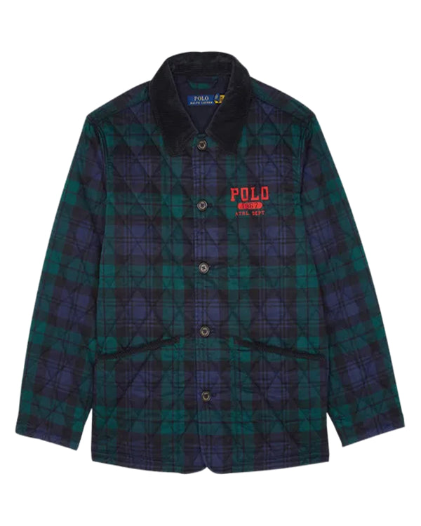 RALPH LAUREN MENS LOGO PLAID BARN COAT HERITAGE BLACKWATCH