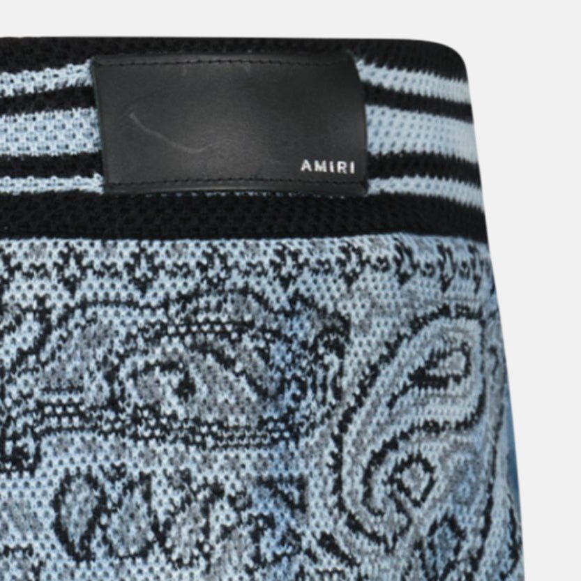 Amiri Bandana Knitted Basketball Shorts Blue – O7 | Studio DOS by Designer Outlet Sales