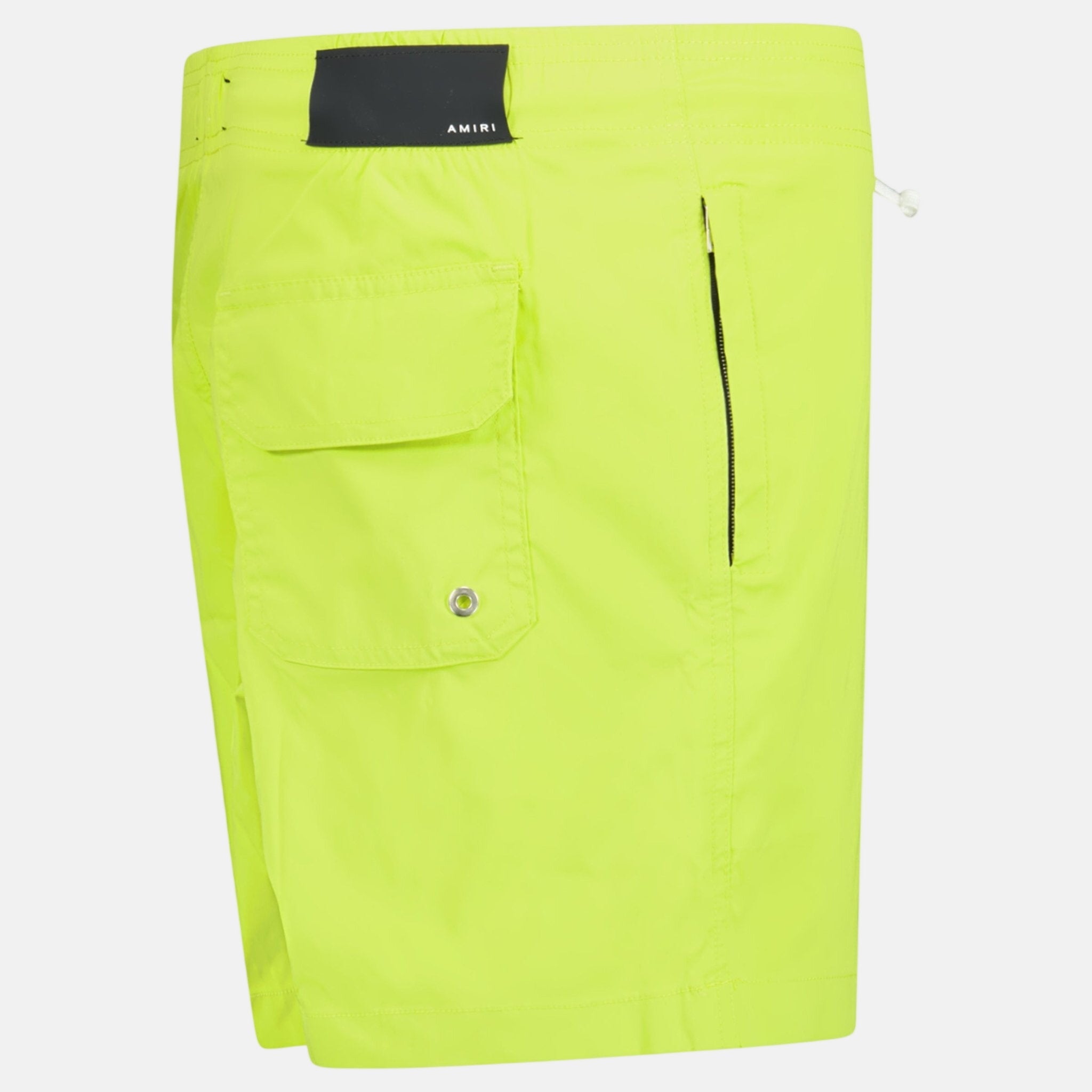 Amiri Core Logo Drawstring Swim Shorts Lime – A15 | Studio DOS by Designer Outlet Sales