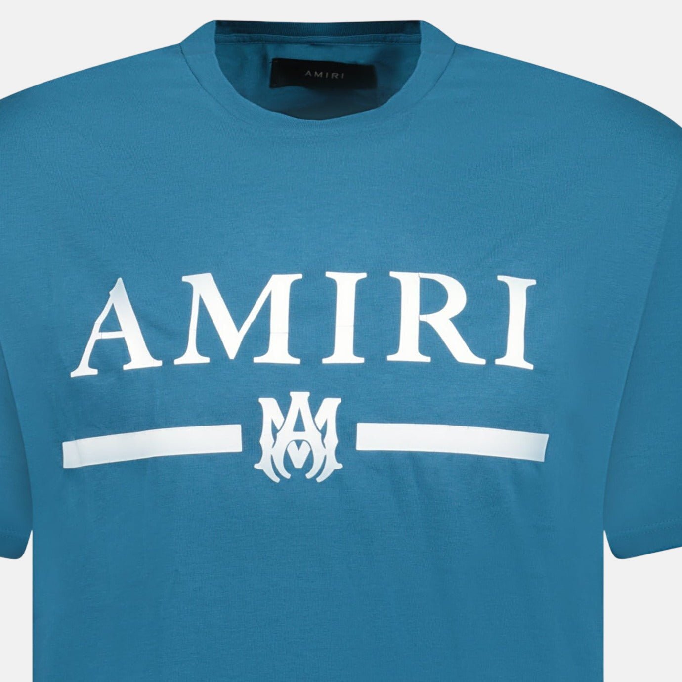 Amiri Ma Bar Logo T-Shirt Teal – A29 | Studio DOS by Designer Outlet Sales