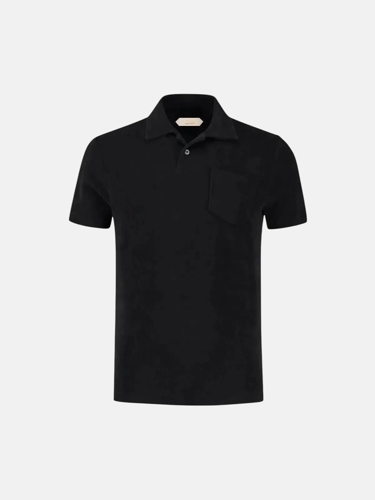 AURELIEN TERRY POLO SHIRT 2 BLACK – 80005-001-002 | Studio DOS by Designer Outlet Sales