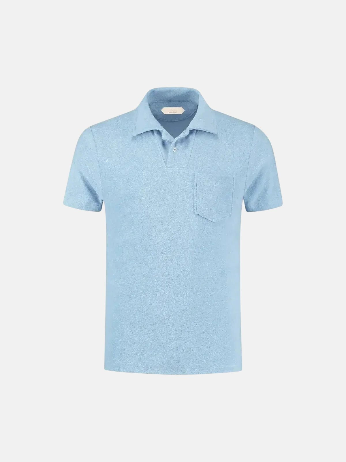 AURELIEN TERRY POLO SHIRT 2 LIGHT BLUE – 80007-400-002 | Studio DOS by Designer Outlet Sales