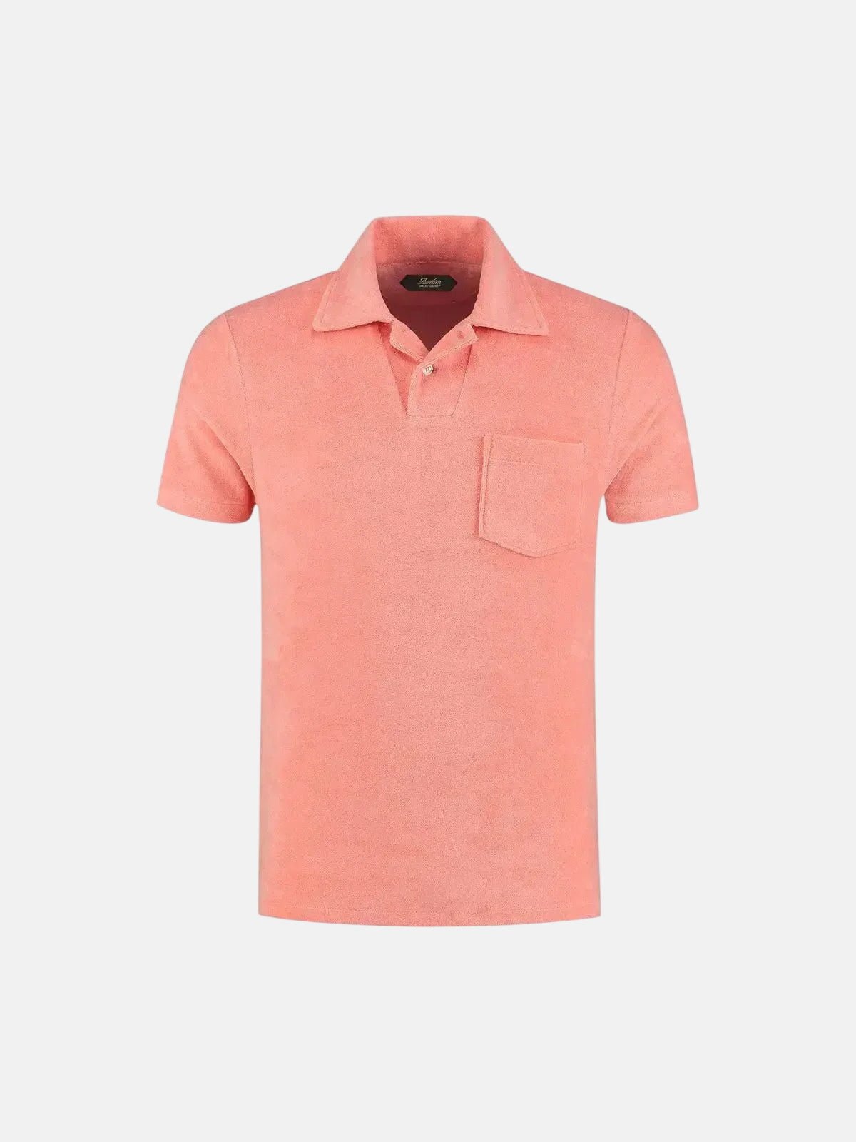AURELIEN TERRY POLO SHIRT 2 PINK – 80012-650-002 | Studio DOS by Designer Outlet Sales