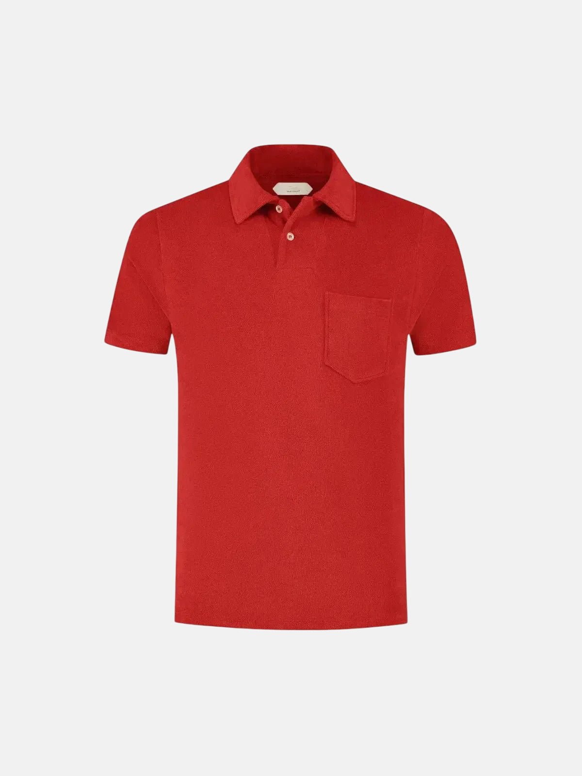 AURELIEN TERRY POLO SHIRT 2 RED – 80013-600-003 | Studio DOS by Designer Outlet Sales