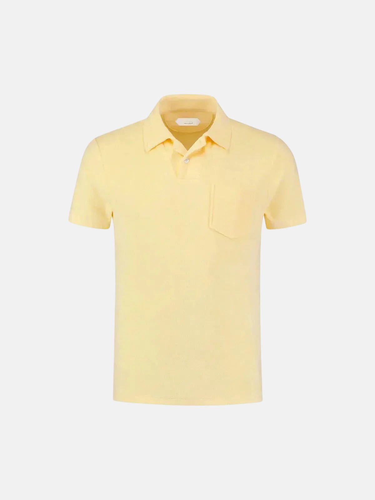 AURELIEN TERRY POLO SHIRT 2 YELLOW – 80015-700-003 | Studio DOS by Designer Outlet Sales