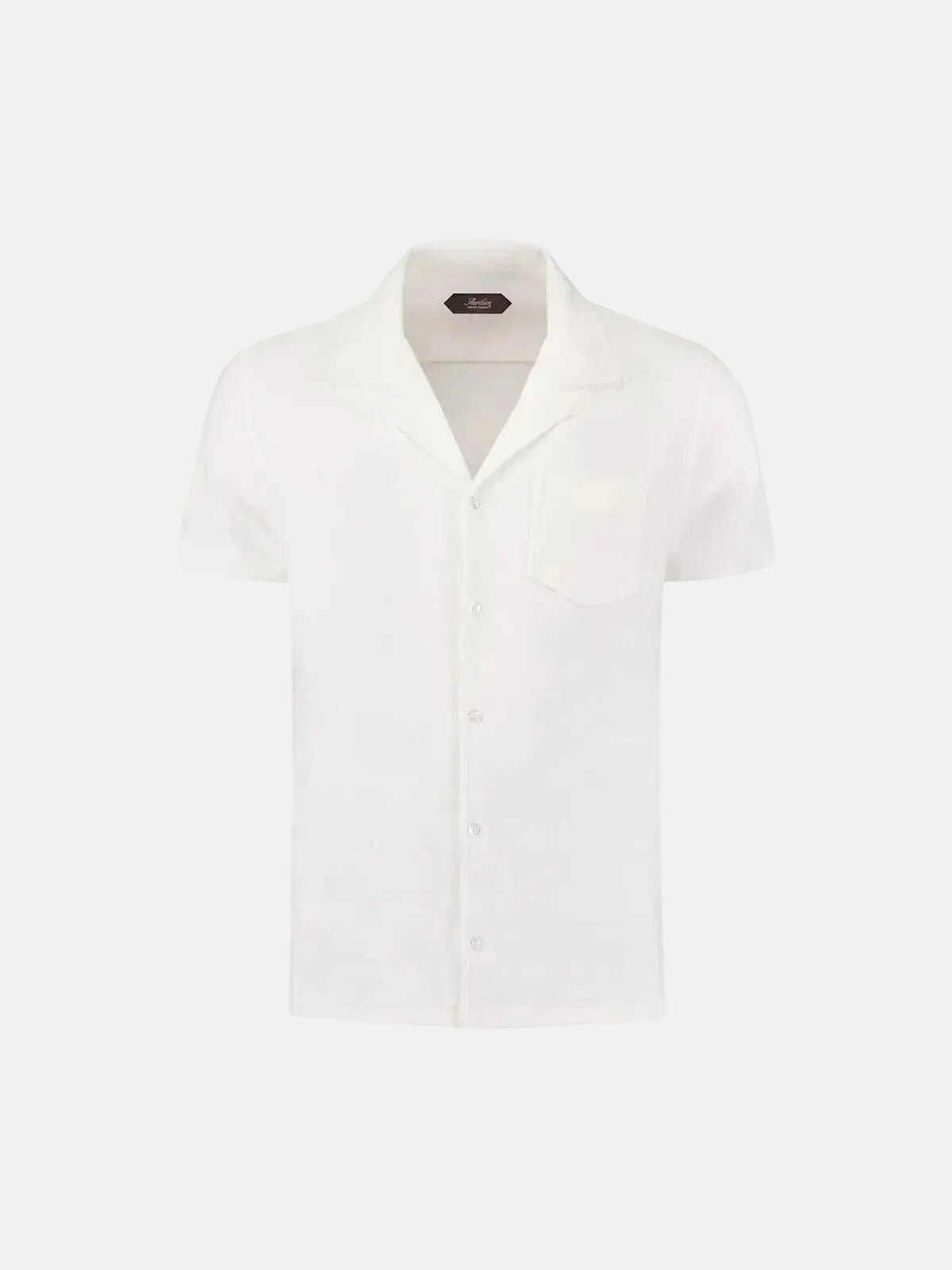 AURELIEN TERRY RESORT SHIRT WHITE – 80026-100-002 | Studio DOS by Designer Outlet Sales