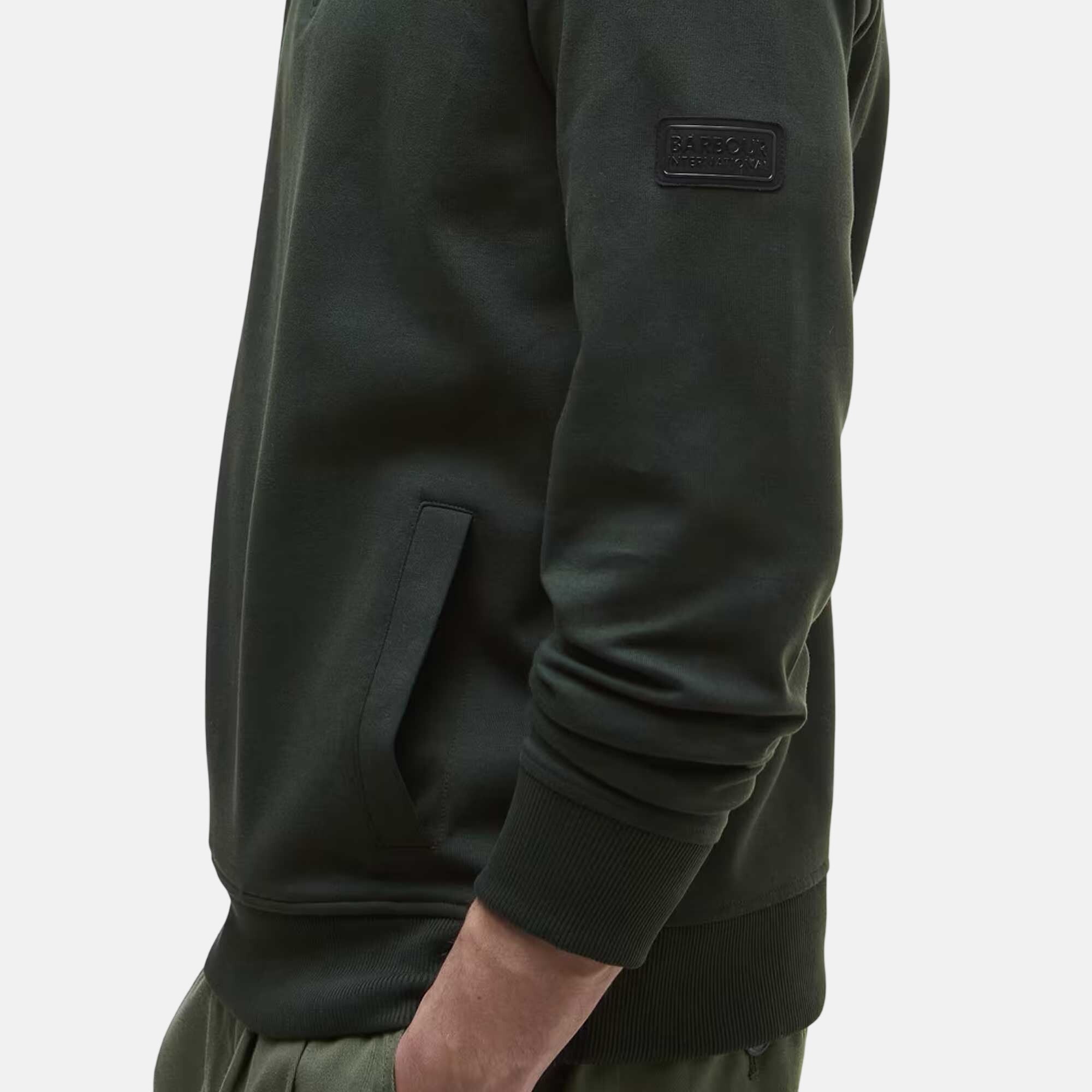 Barbour International Mens Ilford Interlock 1/4 Zip Sweatshirt Sage – SPR737-S | Studio DOS by Designer Outlet Sales