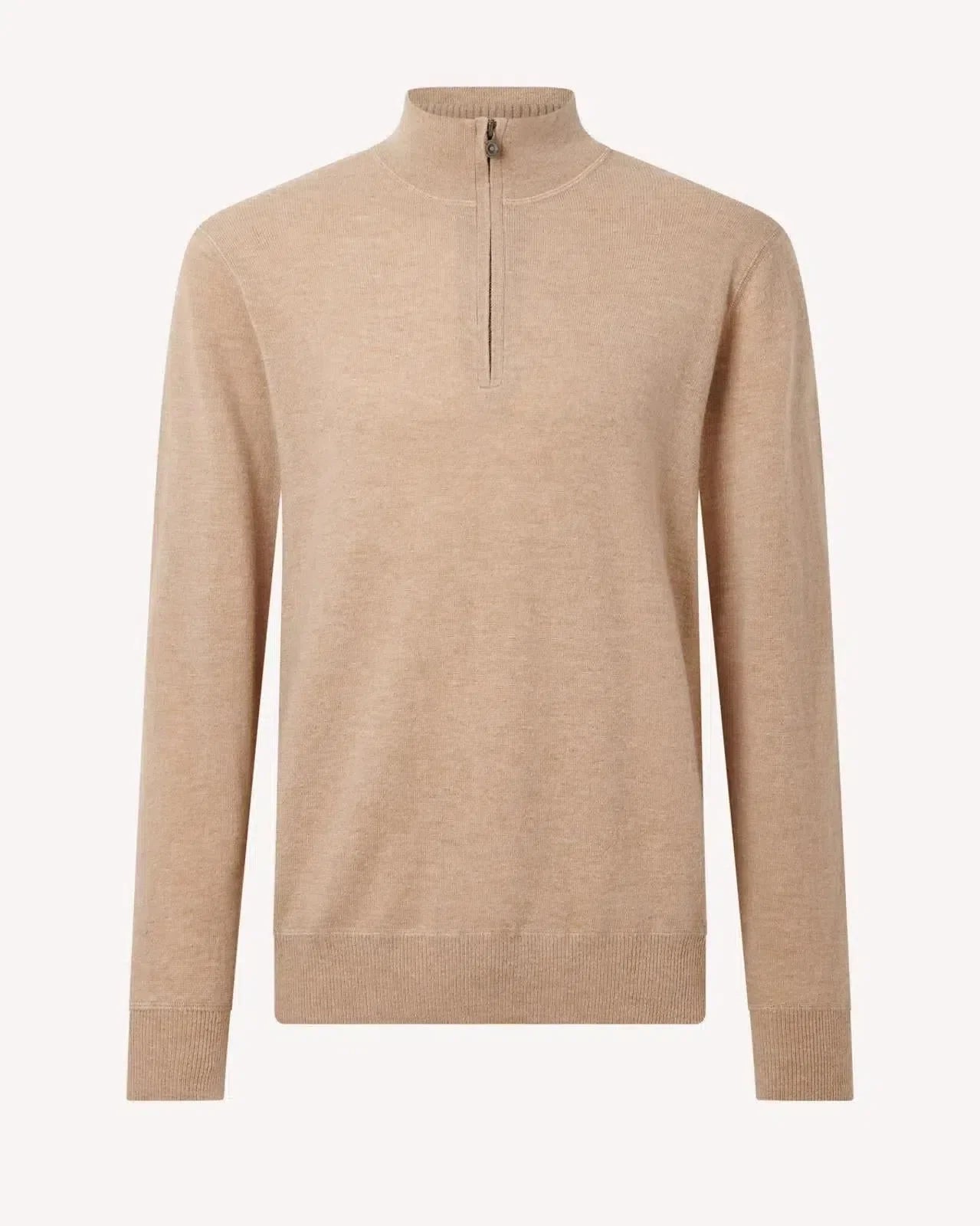 Bernard Weatherill 1/4 Zip Knit Camel – 40540-001-071 | Studio DOS by Designer Outlet Sales