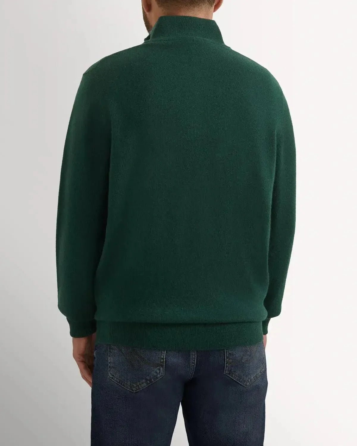 Bernard Weatherill Cashmere Mix 1/4 Zip Knit Forest – 40540-011-036 | Studio DOS by Designer Outlet Sales