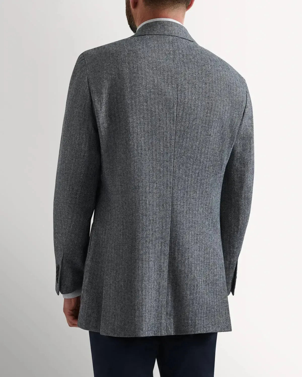Bernard Weatherill Classic Herringbone Jacket Grey – K26020-38 | Studio DOS by Designer Outlet Sales