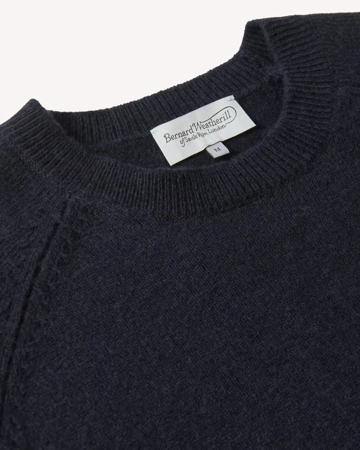 Bernard Weatherill Lambswool Plain Crew Neck Knit Navy – 40540-011-046 | Studio DOS by Designer Outlet Sales
