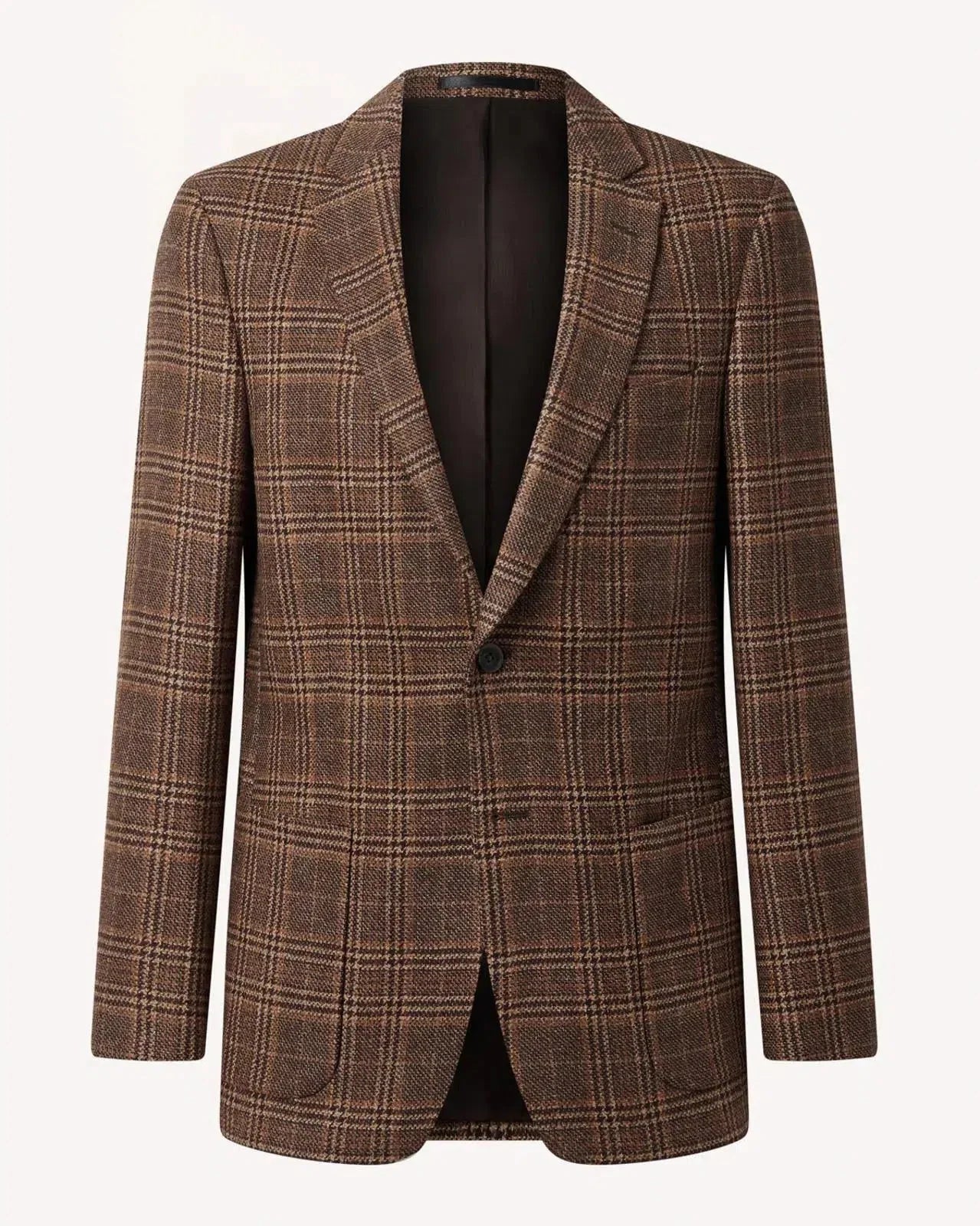 Bernard Weatherill Two Button Window Check Wool Jacket Brown – 40540-007-025 | Studio DOS by Designer Outlet Sales