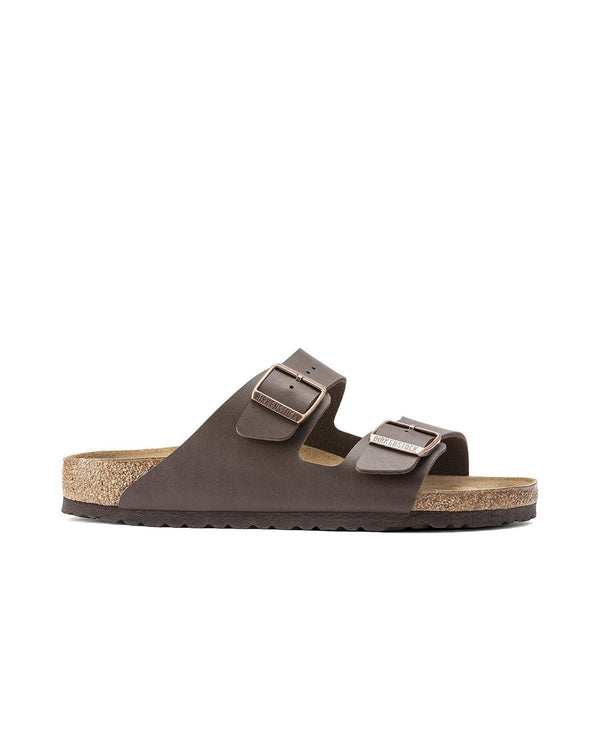 BIRKENSTOCK MENS ARIZONA BIRKO FLOR REGULAR FIT SANDALS DARK BROWN GRADE B-Designer Outlet Sales