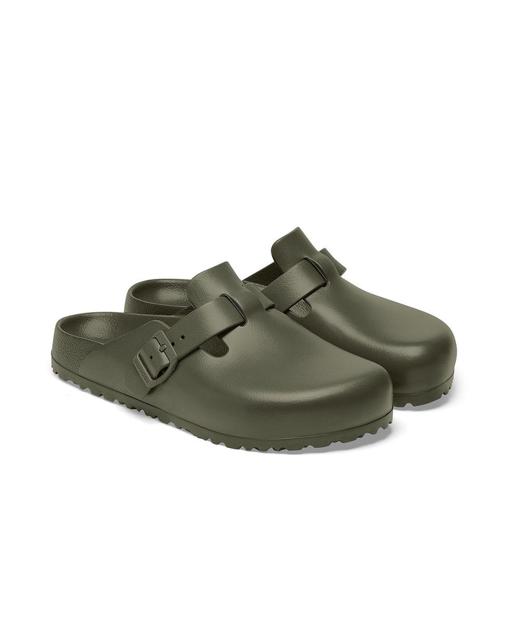 BIRKENSTOCK MENS BOSTON EVA REGULAR FIT SANDALS KHAKI-Designer Outlet Sales