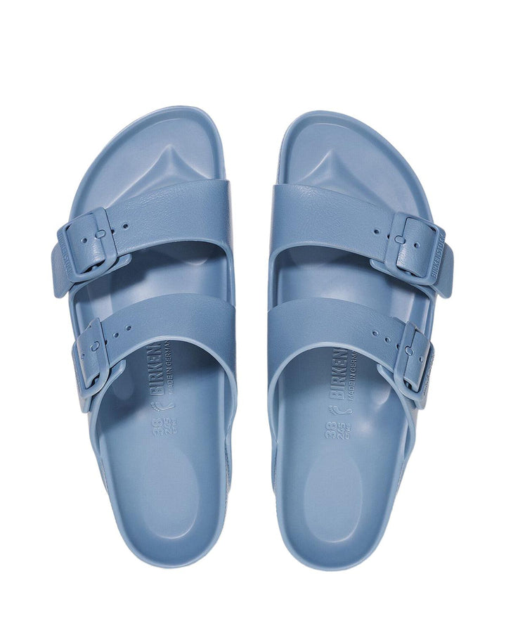 BIRKENSTOCK WOMENS ARIZONA EVA NARROW FIT SANDALS ELEMENTAL BLUE-Designer Outlet Sales