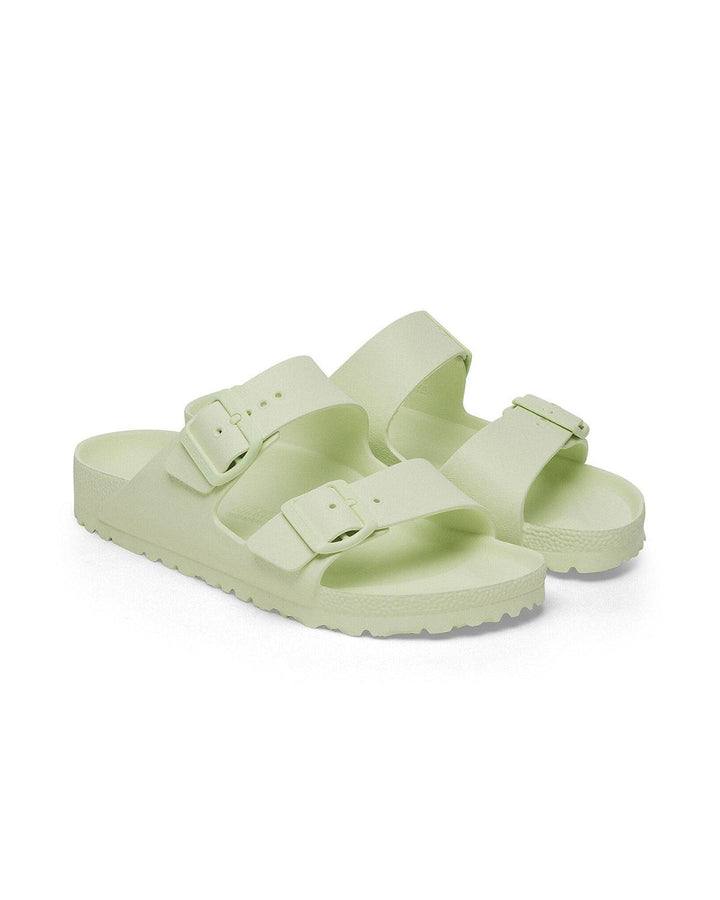 BIRKENSTOCK WOMENS ARIZONA EVA NARROW FIT SANDALS FADED LIME-Designer Outlet Sales