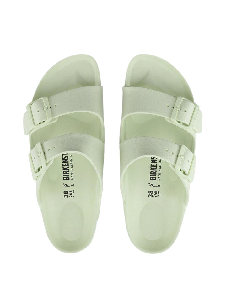 BIRKENSTOCK WOMENS ARIZONA EVA NARROW FIT SANDALS FADED LIME-Designer Outlet Sales