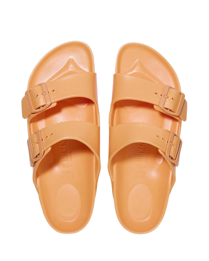 BIRKENSTOCK WOMENS ARIZONA EVA NARROW FIT SANDALS PAPAYA-Designer Outlet Sales