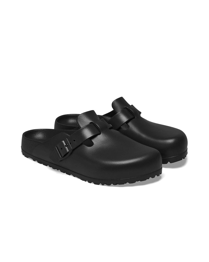 BIRKENSTOCK WOMENS BOSTON EVA NARROW FIT SANDALS BLACK-Designer Outlet Sales