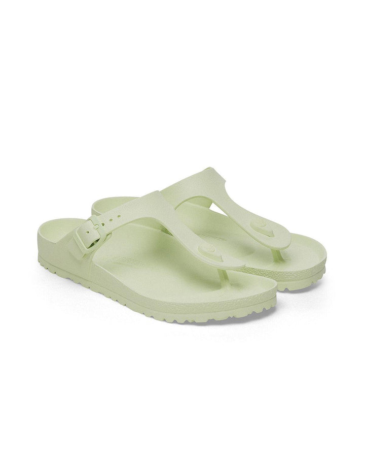 BIRKENSTOCK WOMENS GIZEH EVA REGULAR FIT SANDALS FADED LIME-Designer Outlet Sales