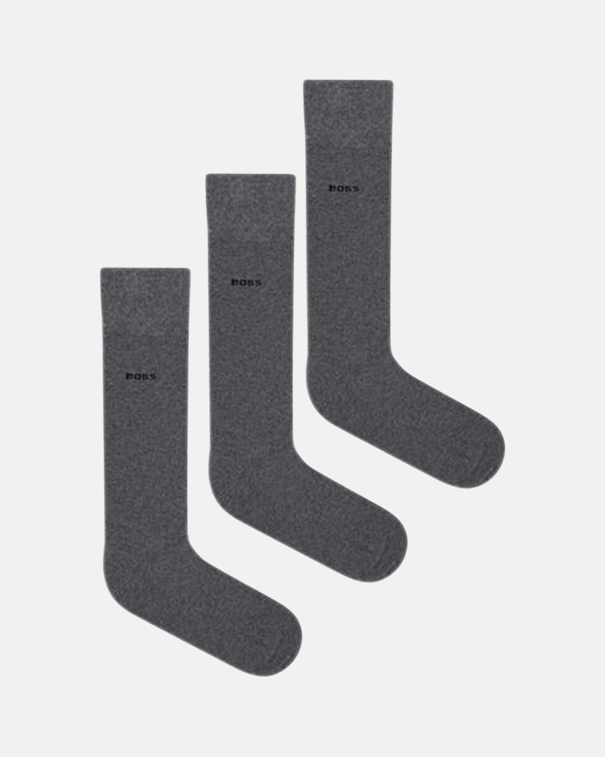 BOSS 3 PACK LOGO CALF SOCKS MID GREY – BOSS-50469366-031-S UK5-8.5 | Studio DOS by Designer Outlet Sales
