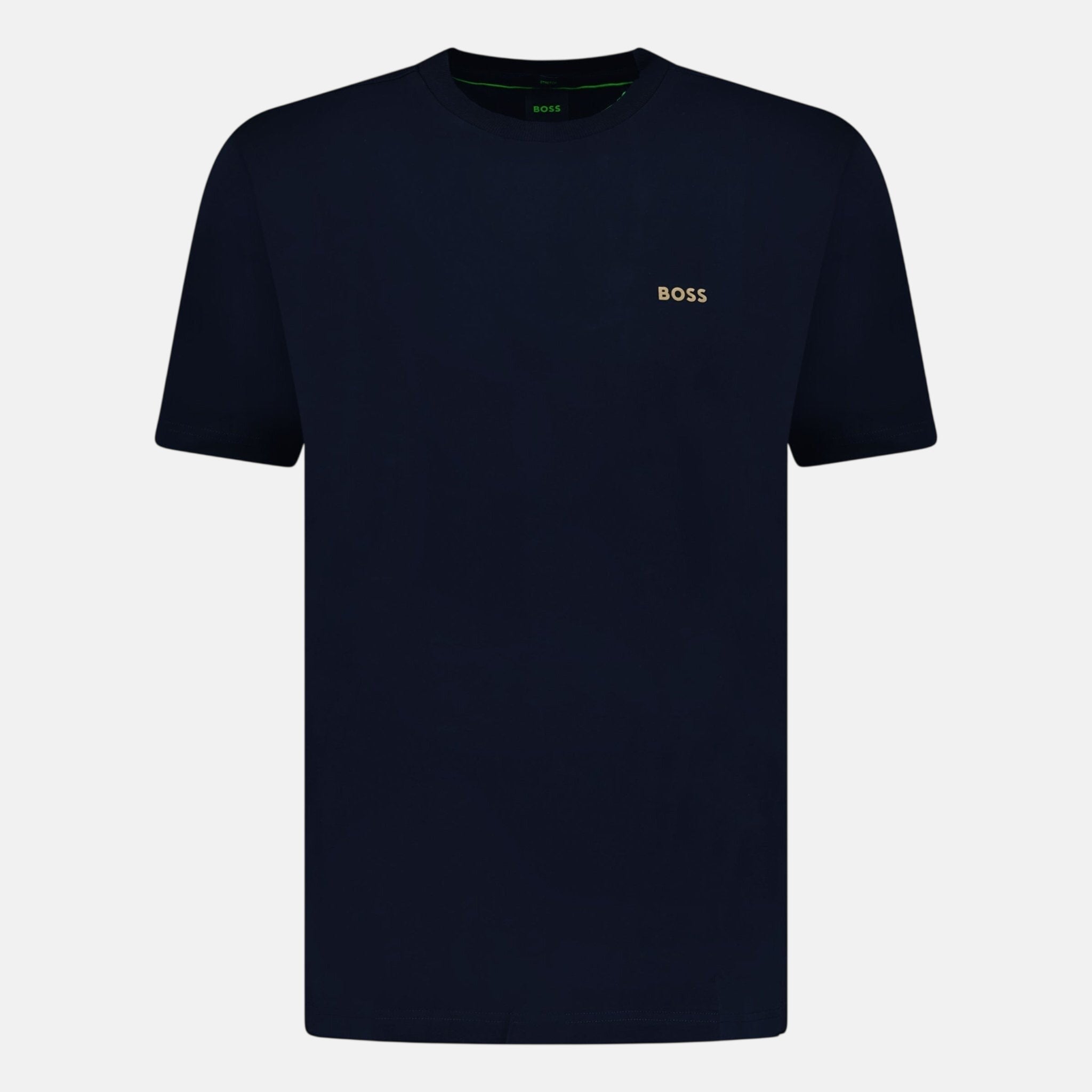 BOSS Active Gold Logo - Print T-Shirt Navy – C14 | Studio DOS by Designer Outlet Sales