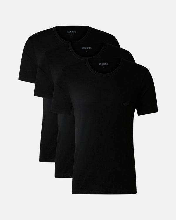 BOSS MENS 3-PACK T-SHIRTS BLACK – DESIGNER OUTLET SALES