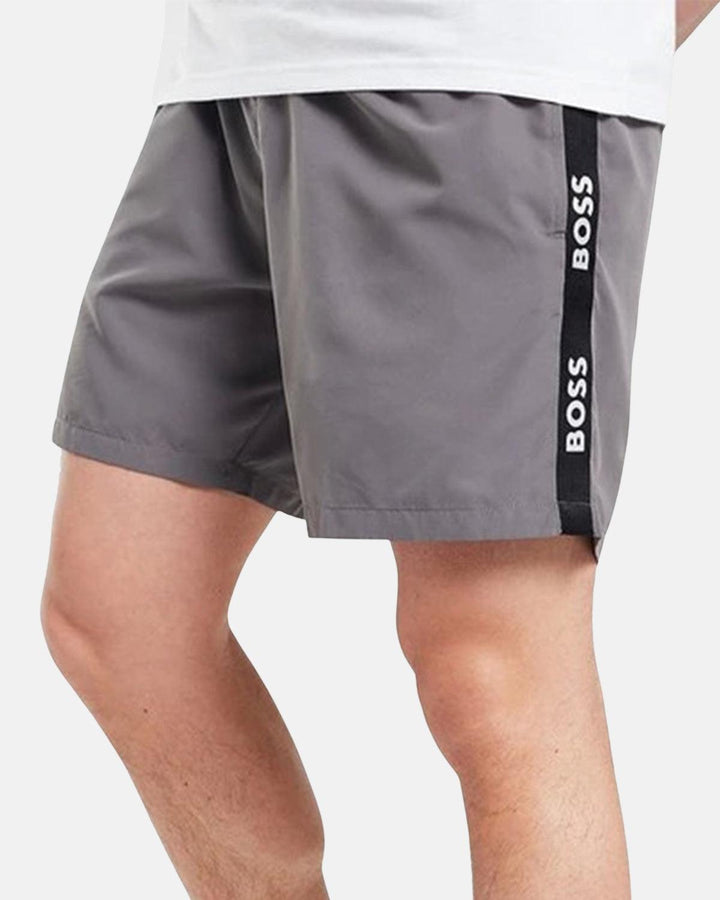 BOSS MENS ACE SWIM SHORTS GREY-Designer Outlet Sales