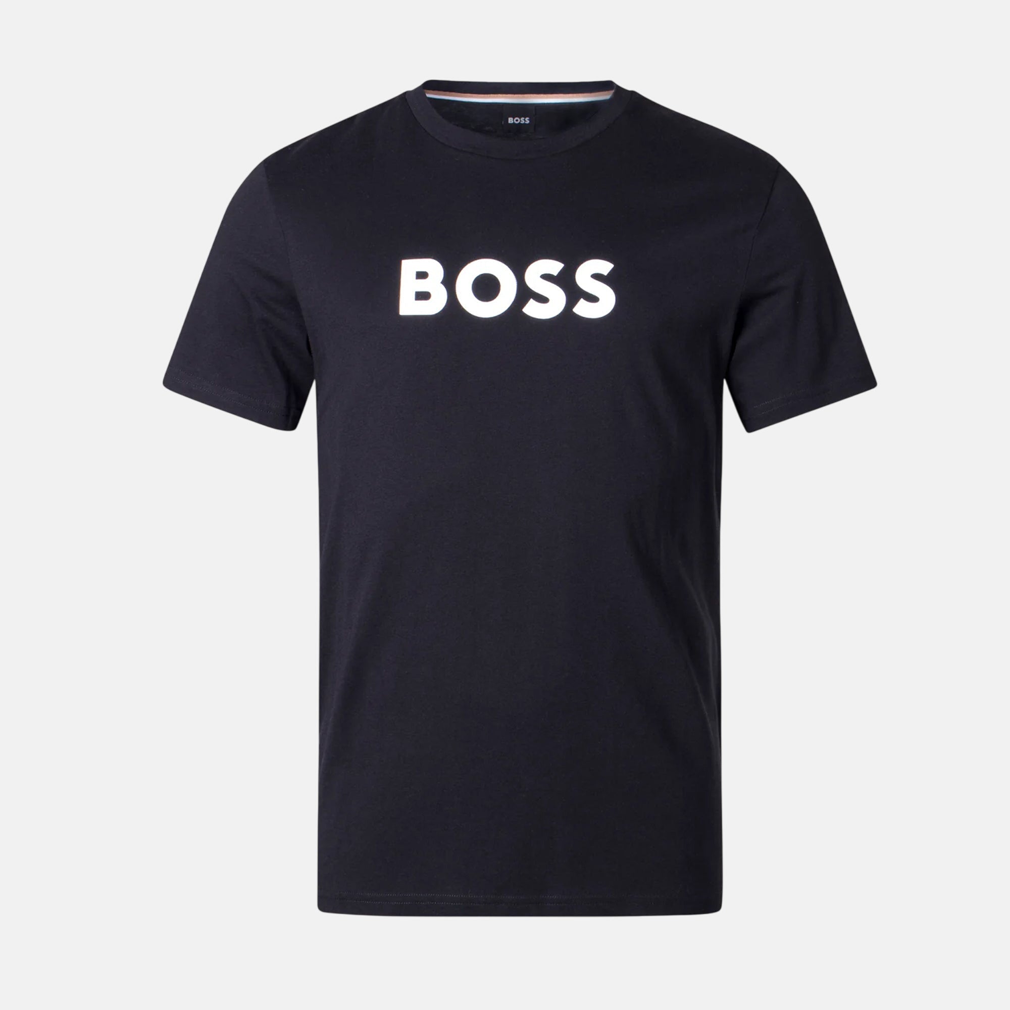 BOSS Mens Contrast Logo RN T-Shirt Black – SPR322-S | Studio DOS by Designer Outlet Sales