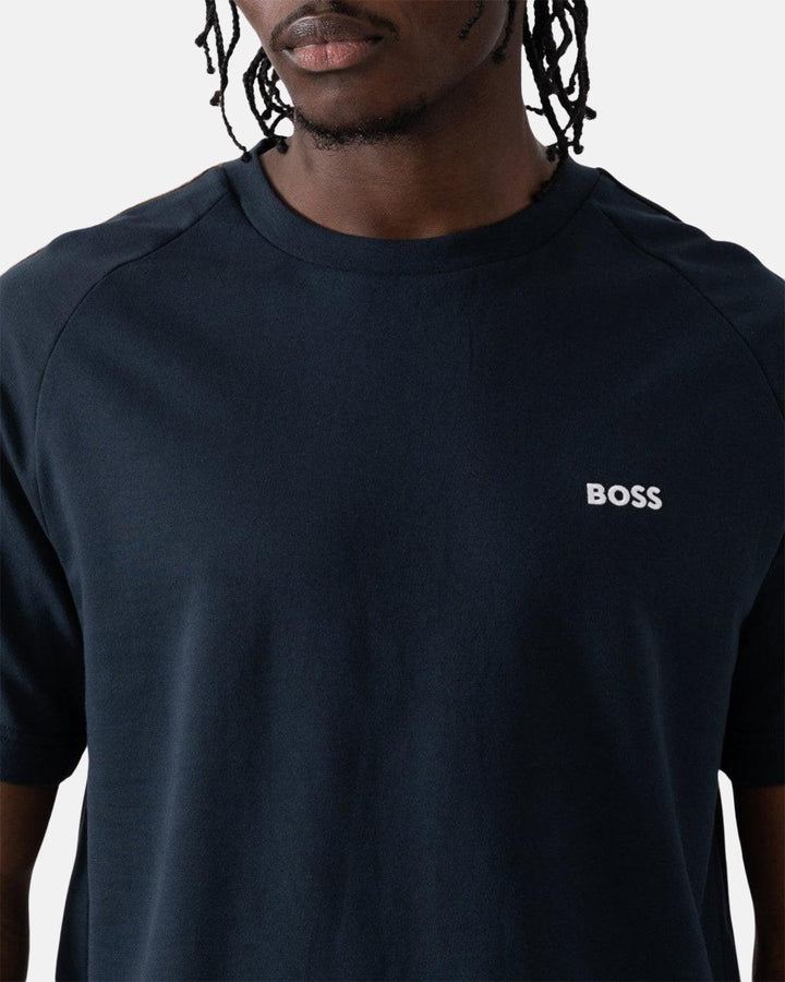 BOSS MENS ICONIC T-SHIRT DARK BLUE-Designer Outlet Sales