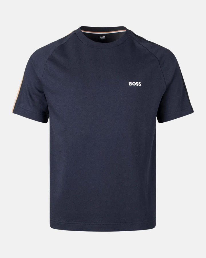 BOSS MENS ICONIC T-SHIRT DARK BLUE-Designer Outlet Sales