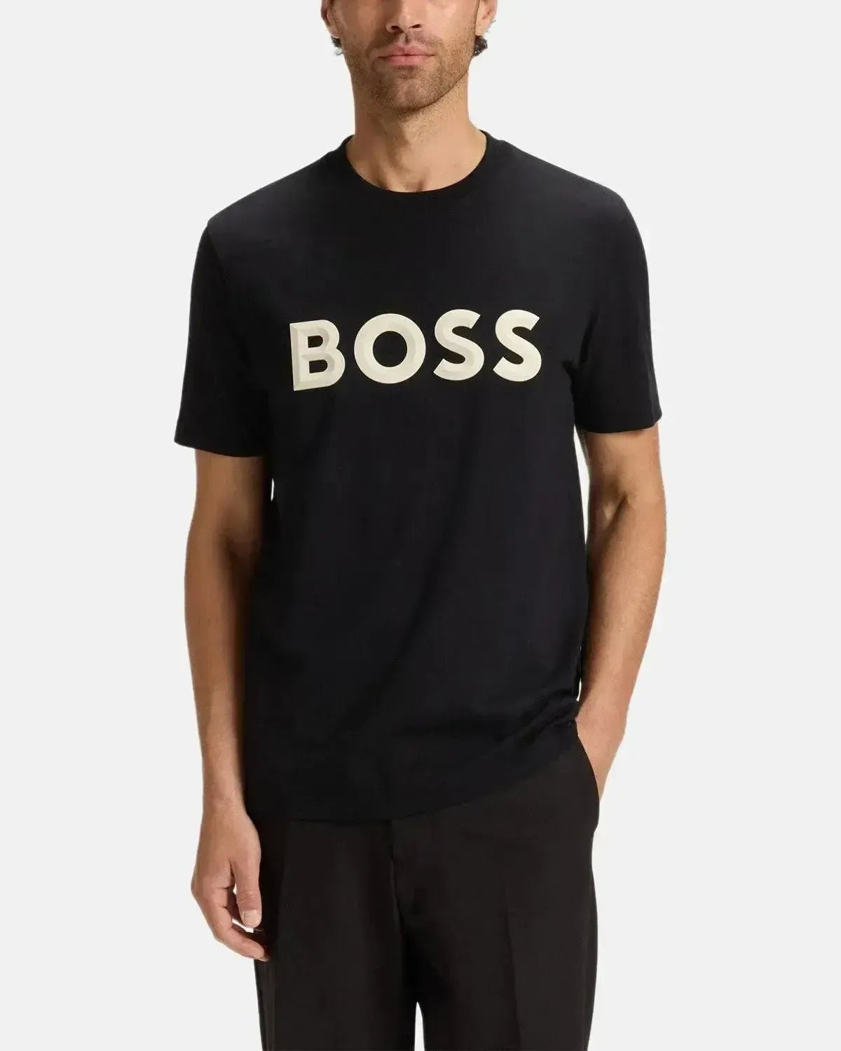 BOSS MENS ICONIC ZONE T - SHIRT BLACK – HUGO-BOSS-50548411-001-S | Studio DOS by Designer Outlet Sales