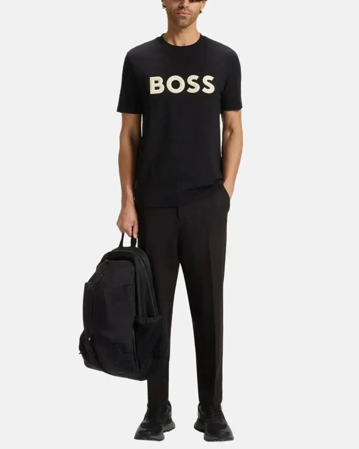 BOSS MENS ICONIC ZONE T - SHIRT BLACK – HUGO-BOSS-50548411-001-S | Studio DOS by Designer Outlet Sales