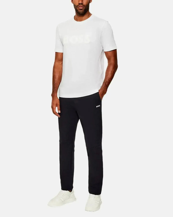 BOSS MENS ICONIC ZONE T-SHIRT WHITE-Designer Outlet Sales