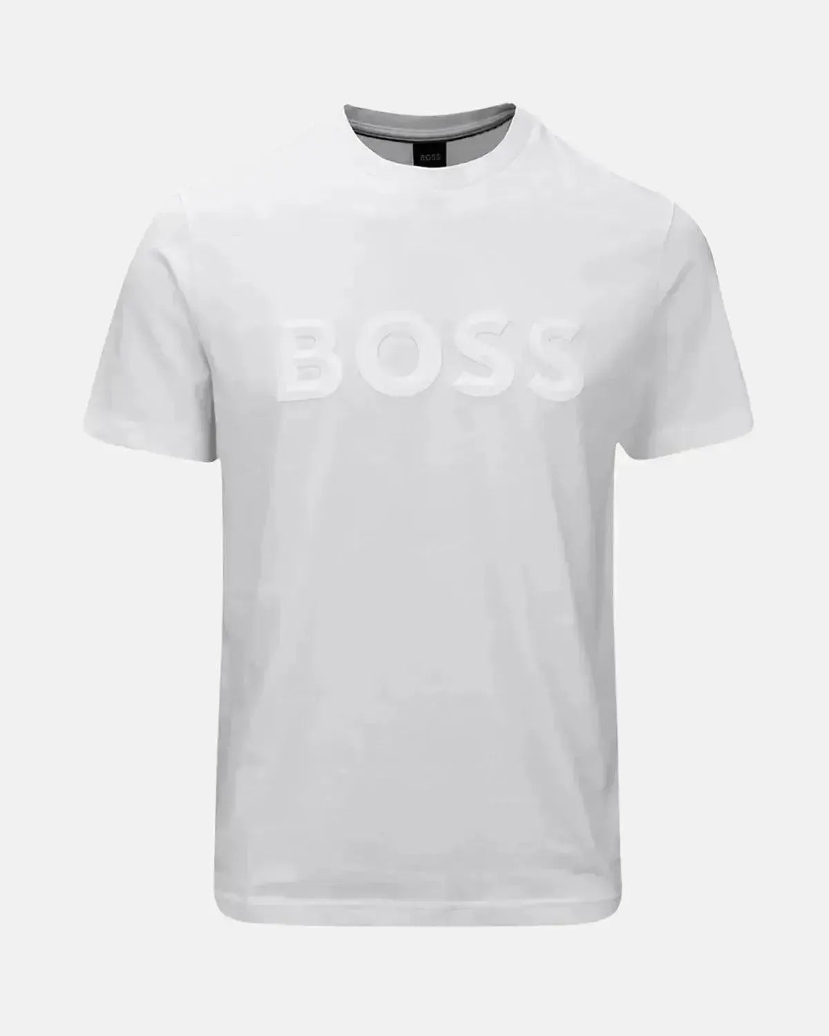 BOSS MENS ICONIC ZONE T - SHIRT WHITE – HUGO BOSS MENS ICONIC ZONE T-SHIRT WHITE-50548411-100-S | Studio DOS by Designer Outlet Sales