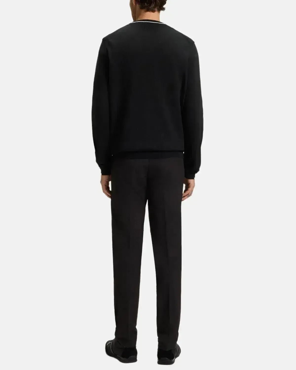 BOSS MENS K - EVERX CREWNECK COTTON KNIT BLACK – HUGO-BOSS-50541940-001-M | Studio DOS by Designer Outlet Sales
