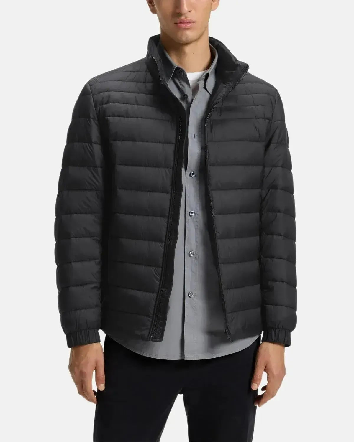 BOSS MENS ODEN2 SLIM FIT PACKABLE PUFFER JACKET BLACK – HUGO-BOSS-50549252-001-46 | Studio DOS by Designer Outlet Sales