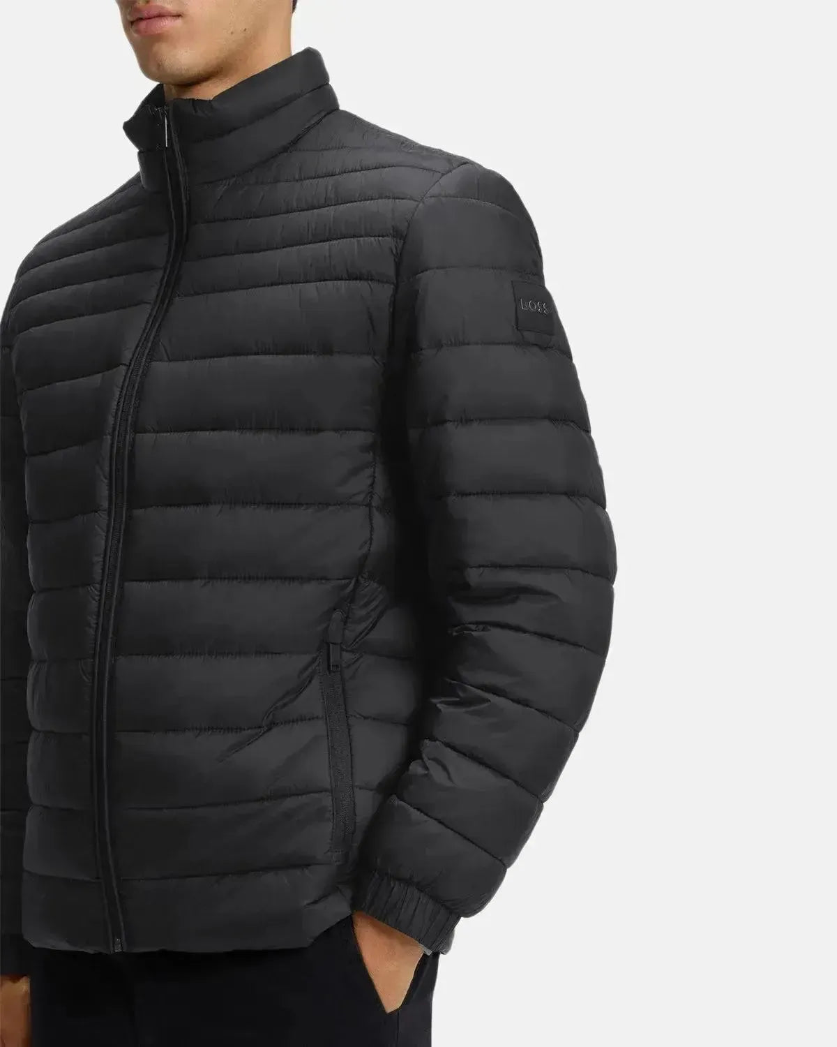 BOSS MENS ODEN2 SLIM FIT PACKABLE PUFFER JACKET BLACK – HUGO-BOSS-50549252-001-46 | Studio DOS by Designer Outlet Sales
