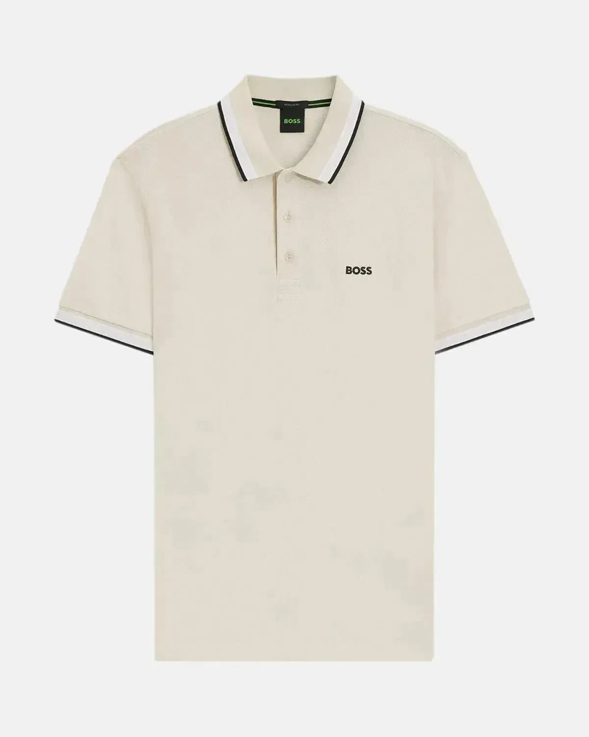 BOSS MENS PADDY POLO SHIRT NATURAL – HUGO-BOSS-50469055-133-S | Studio DOS by Designer Outlet Sales