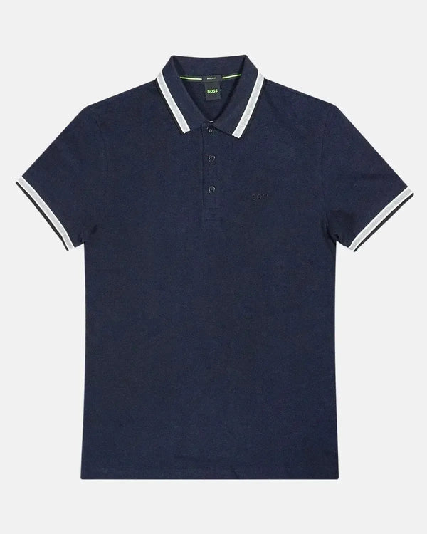 BOSS MENS PADDY POLO SHIRT NAVY-Designer Outlet Sales